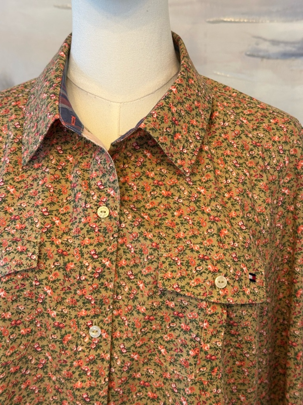 Tommy Hilfiger Floral Button-Down Shirt - Vintage Preppy Cottagecore Boho
(XL) - Picture 8 of 16